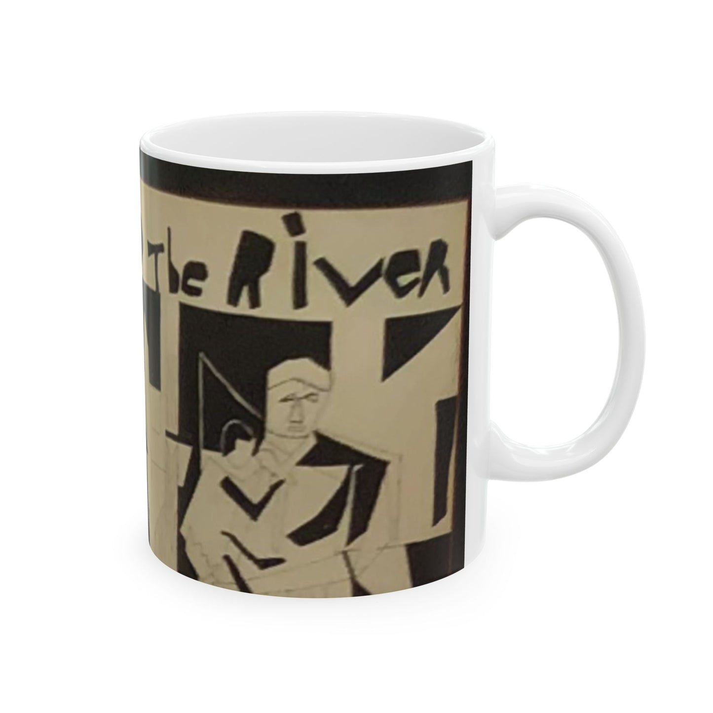 A Land Beyond The River  Modern Coffee Cup, Unique Gift for Art Lovers, Motivational Decor, Ideal for Home or Office