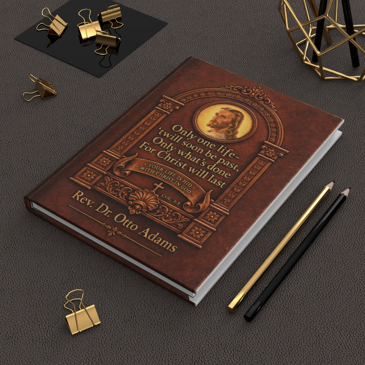 Personalized Christian Journal|Vintage Faith Gift with Custom Name| Only One Life Christian Notebook|Colossians 3:3, Religious Gift
