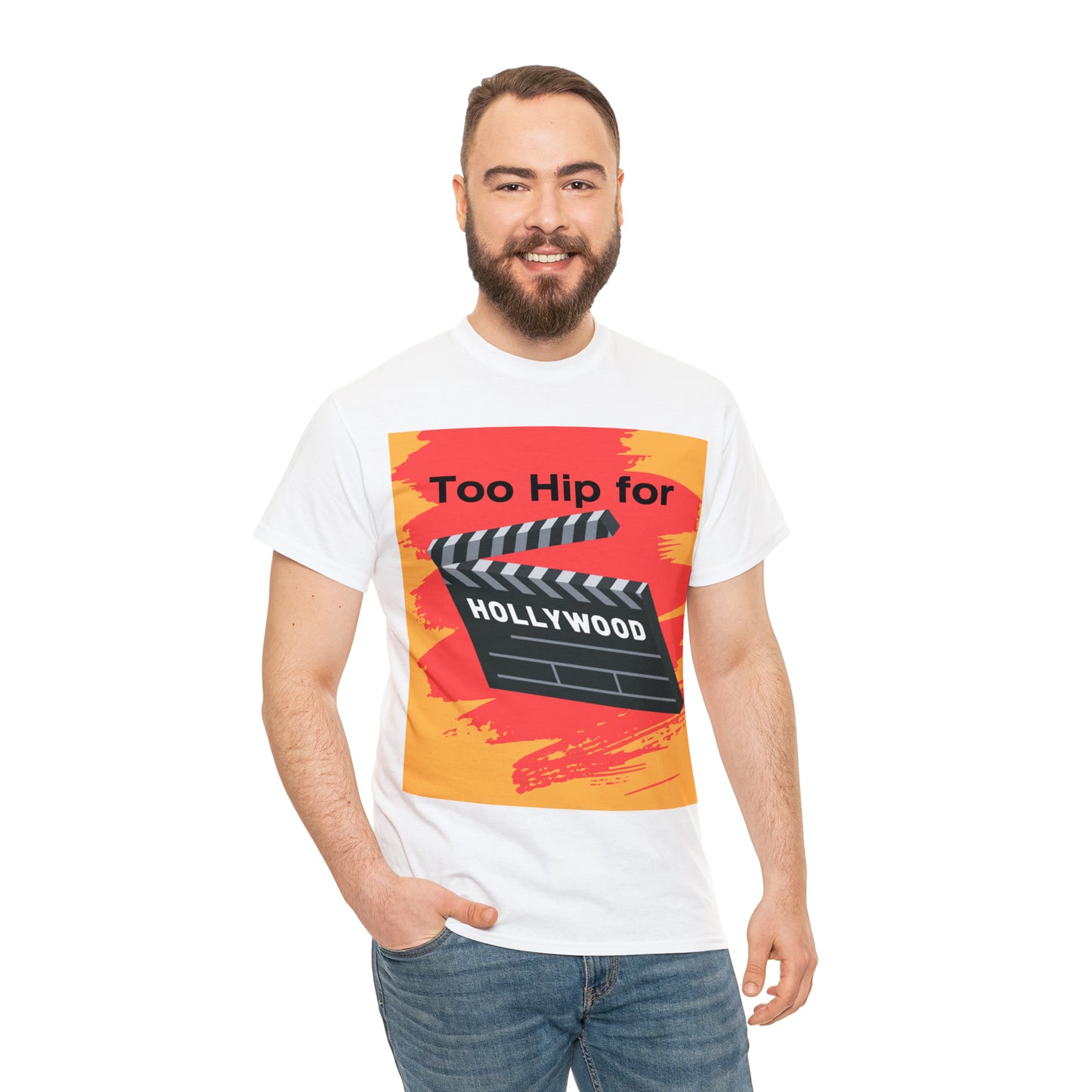 Too Hip For Hollywood Unisex Heavy Cotton Tee