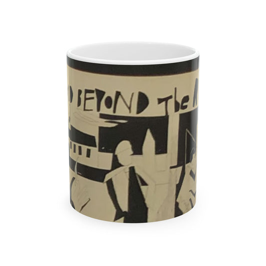 A Land Beyond The River  Modern Coffee Cup, Unique Gift for Art Lovers, Motivational Decor, Ideal for Home or Office