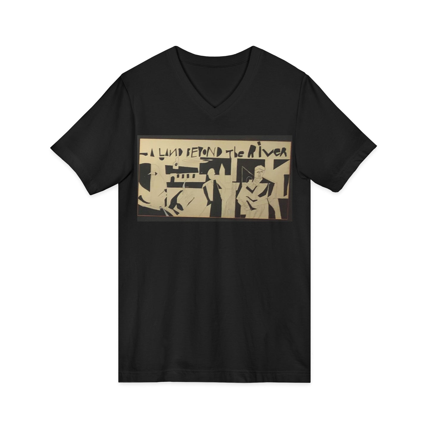 A Land Beyond The River - Artistic Unisex V-Neck Tee