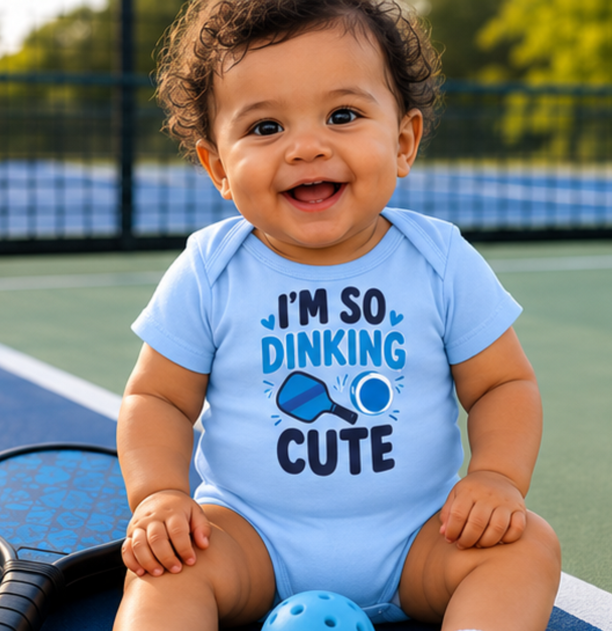 Pickleball Baby Short Sleeve Gerber Onesie®