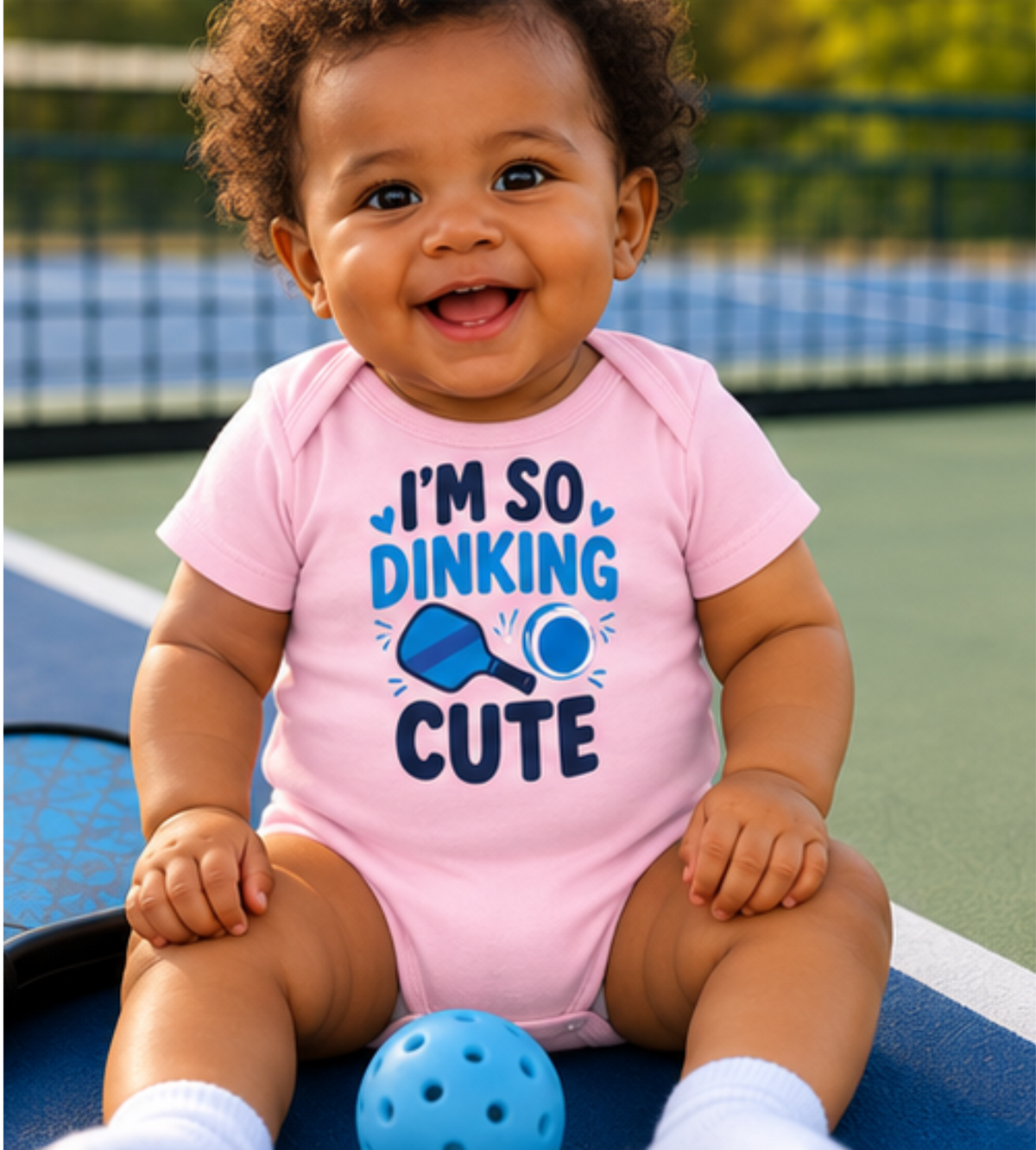 Pickleball Baby Short Sleeve Gerber Onesie®