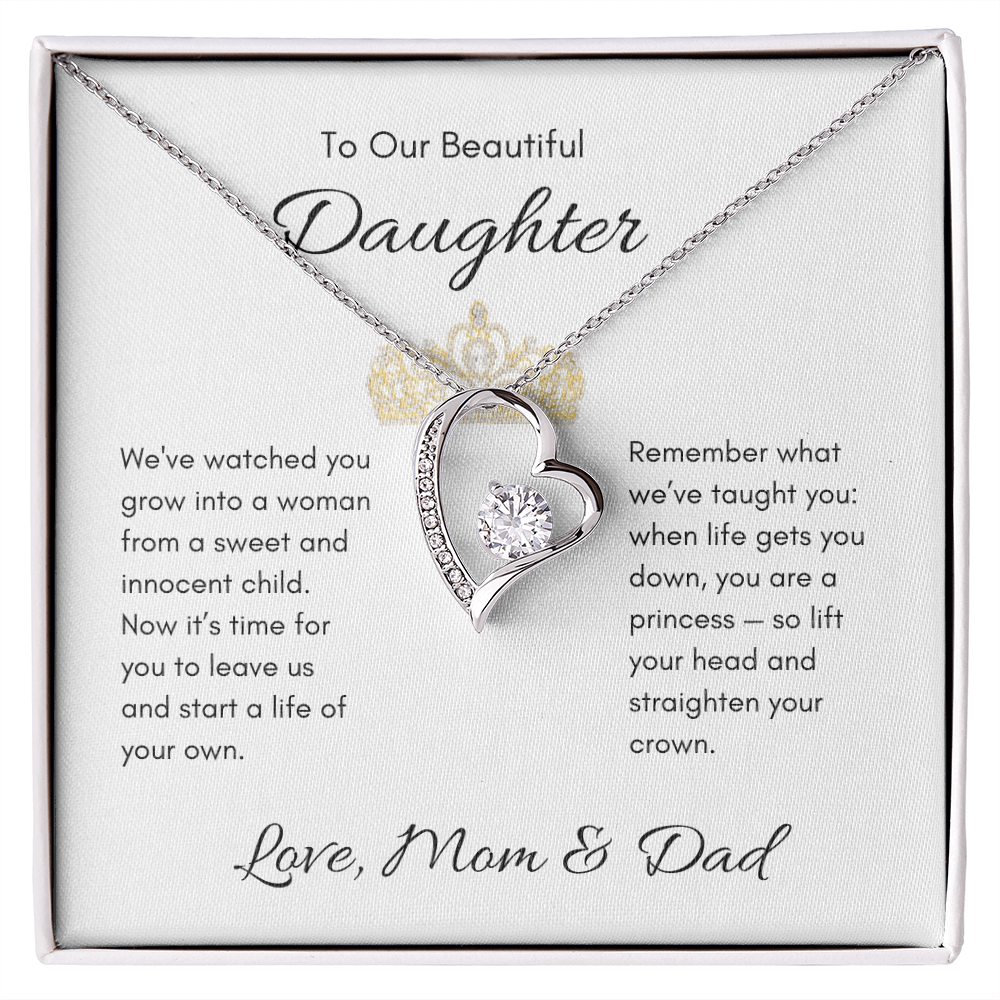 Our Daughter | Forever Love | From Mom & Dad | Bride to Be | Debutante | Princess | Off On Her Own