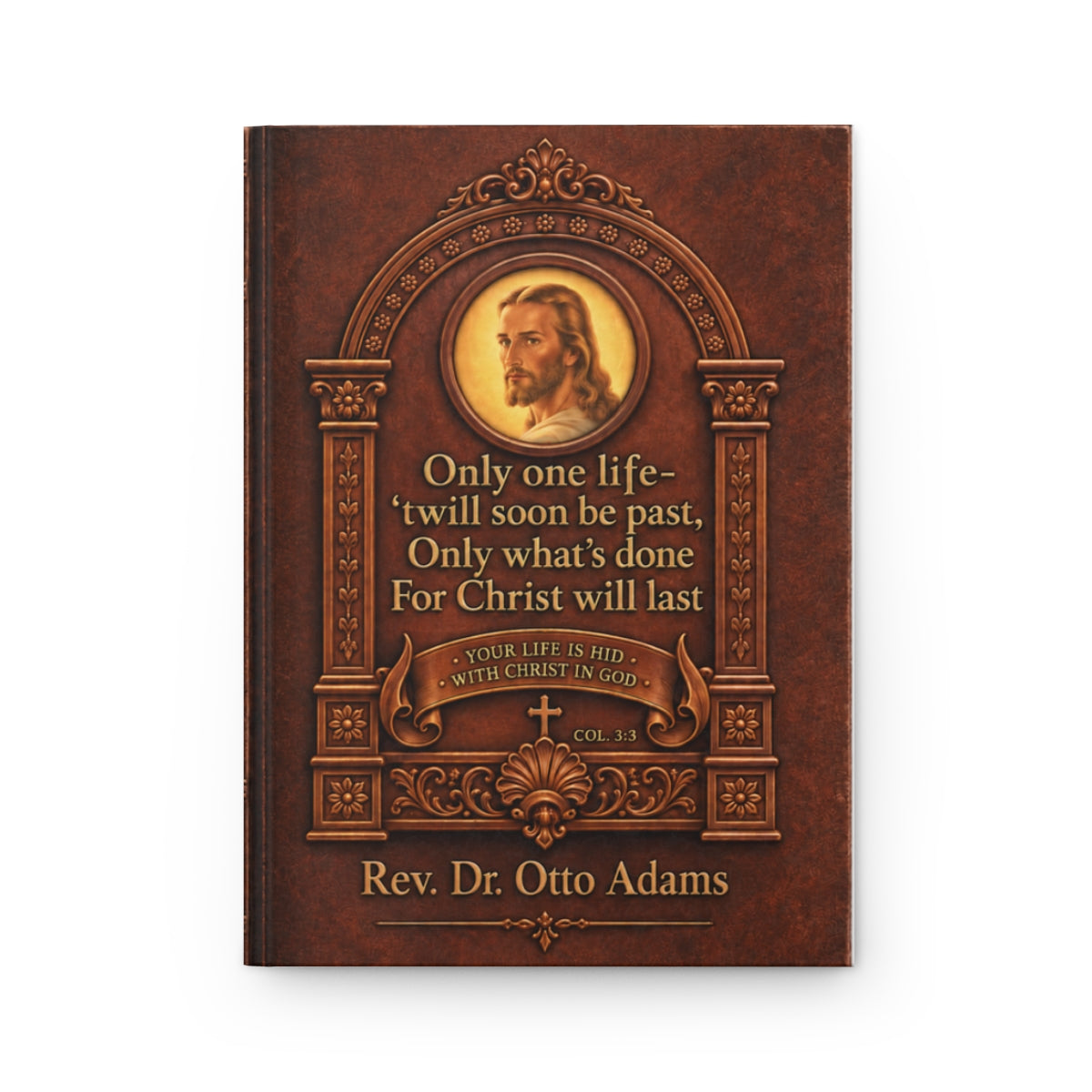 Personalized Christian Journal|Vintage Faith Gift with Custom Name| Only One Life Christian Notebook|Colossians 3:3, Religious Gift