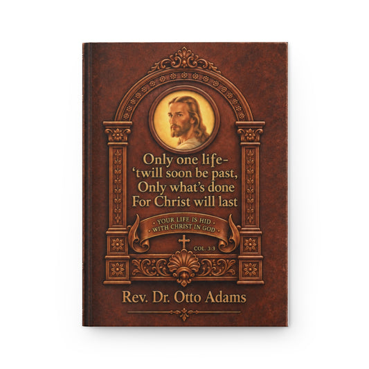 Personalized Christian Journal|Vintage Faith Gift with Custom Name| Only One Life Christian Notebook|Colossians 3:3, Religious Gift