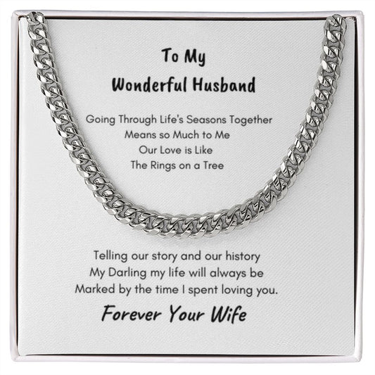 To My Wonderful Husband | Rings On A Tree