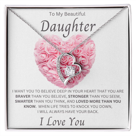 TO MY BEAUTIFUL DAUGHTER | FOREVER LOVE NECKLACE