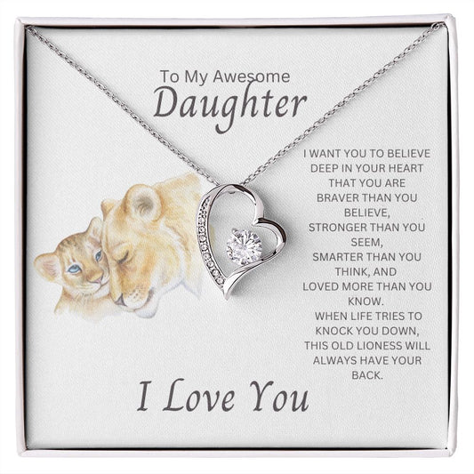 TO MY AWESOME DAUGHTER | FOREVER LOVE NECKLACE